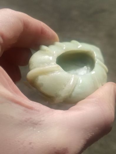 Qing Dynasty Jade Brush Washer