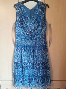 Brooks Brothers pure silk floral dress UK 12
