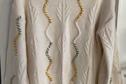 Girls Cream knit jumper