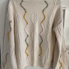Girls Cream knit jumper