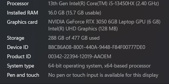 Dell G15 5530