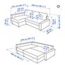 IKEA Friheten Leather corner sofa with ottoman Image 4