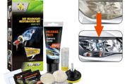 Professional Headlight Repair Kit DIY Headlight Brightener Car Care Repair Kit Head Lens Cleaning Tool