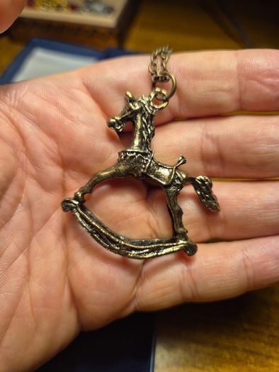 Vintage Rocking Horse Necklace