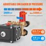 Pressure Washer Pump, 19 mm Shaft Horizontal Triplex Plunger, 3700 PSI, 2.5 GPM, Replacement Power Washer Pumps Kit, Parts Washer Pump, Compatible with Simpson MorFlex Models 40224, 40225, 40226 Image 4