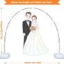 NEW SALE | Balloon Arch Kit, 10 Ft Adjustable Balloon Arch Stand Kit (2.7M Tall & 3M Wide) with Water Fillable Base and Fibre Poles, for Wedding Graduation Birthday Party Supplies Christmas Image 2