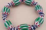 Vintage Venetian Style Chevron Beads Bracelet