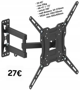 TV Wall Mount Bracket Tilt Swivel 20" - 65" TV