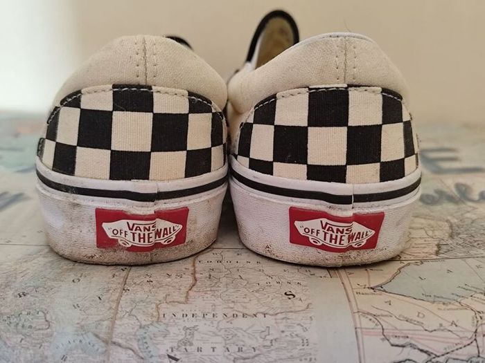 Vans Classic Checkerboard Slip-Ons - Size UK 5 (Like New)