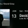 David Gray Live At The Marquee - Cork | 2 Tickets Image 3