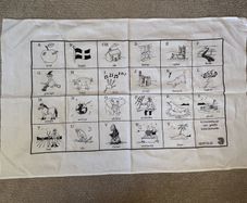 vintage Cornish Language Tea Towel