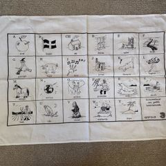 vintage Cornish Language Tea Towel
