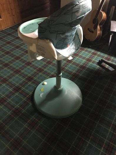 high chair.