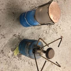 Vintage gas lamp & burner