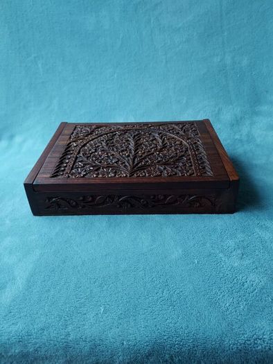 Indian hardwood jewellery box