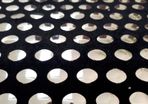 kaleidoscope mirrord fabric silver