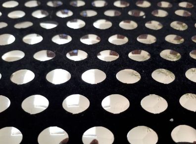 kaleidoscope mirrord fabric silver