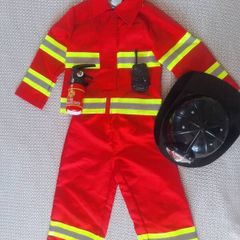 Kids Firefighter Costume Set Age 2 to 3