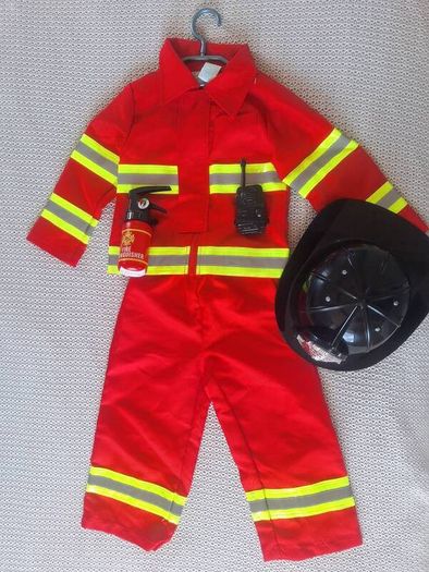 Kids Firefighter Costume Set Age 2 to 3
