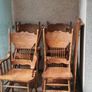 Expanding Wooden Table and 6 Chairs Image 4