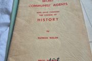 Vintage Booklet Secret Communist Agents by Patrick Walsh