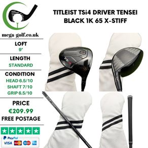 Titleist TSi4 Driver / 9 Degree / Tensei Black 1K 65 X-Stiff