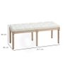 French Look Vintage Bench Cream Image 2
