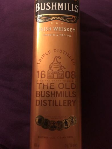 Bushmills jack  daniels whiskey empty box