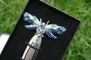 Art Deco Dragonfly Colorful Bookmark, Tea Party Favor, Teacher Gift
