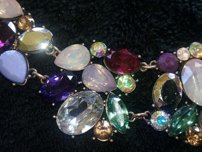 Crystal Inspired Multicoloured Choker Style Necklace