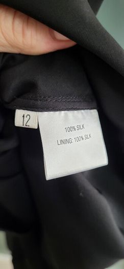 NOCTURNE 100% Silk Beaded Cocktail Dress Sz 12UK(Fit 10-12UK) - Rrp 695 (New)