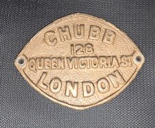 Vintage Safe Plate - Chubb London