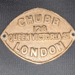 Vintage Safe Plate - Chubb London