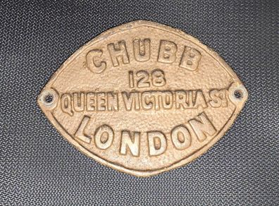 Vintage Safe Plate - Chubb London