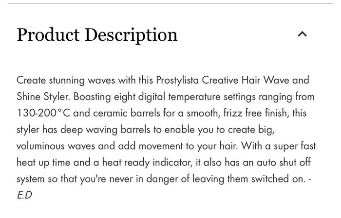 Prosylista creative hair wave and shine styler