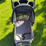 Trixie Grey Dog Buggy Stroller (Quick-Fold, Max 11kg) Image 3