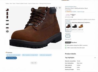 Sketchers boots size 11 Brand new