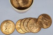 Great Britain 1967 Beautiful Uncirculated Penny Roll Tube of 50 Coins