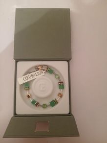 Coeur de Lion GeoCUBE Iconic Monochrome Green Bracelet 4016/30-0500 Boxed New CAN POST