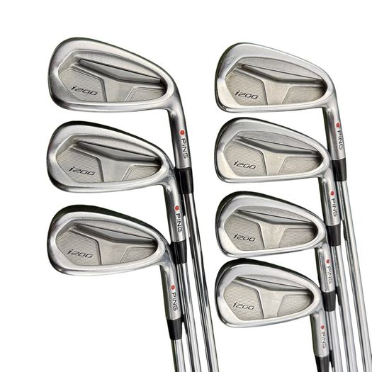 Ping i200 Irons / 5-Pw-Aw / AWT 2.0 Regular / Red Dot