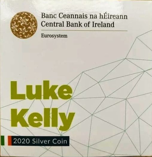 Luke Kelly Silver Proof Central bank issue