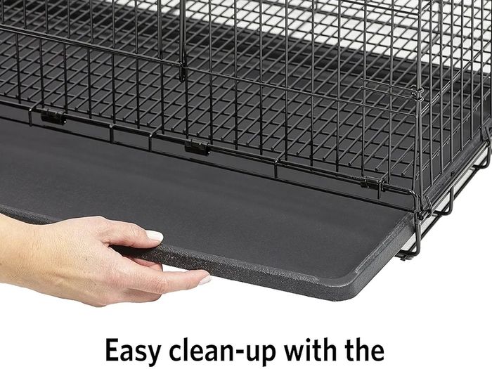 Pets Medium Wabbitat Rabbit Cage, Grid Mesh Floor, Removable Tray, Top & Front Door Access, Rust Resistant Finish, No Tools Required
