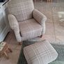 Beautiful Next Tartan Armchair & Footstool Image 6