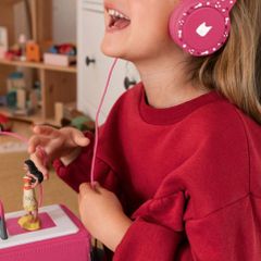 Tonies pink foldable wired headphones for Toniebox 1 EUC