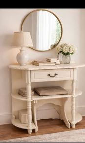 Solid Mahogany French Style Hall Table