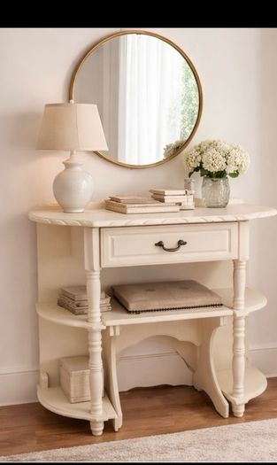 Solid Mahogany French Style Hall Table
