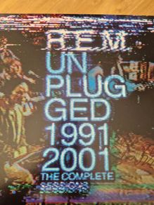 REM 2014 record store day very rare Unplugged 4 Vinyl -signed by Peter Buck