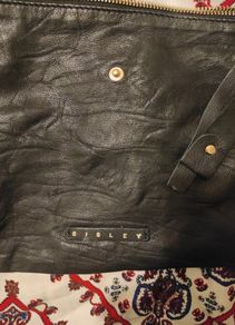 Sisley Black Leather Bag