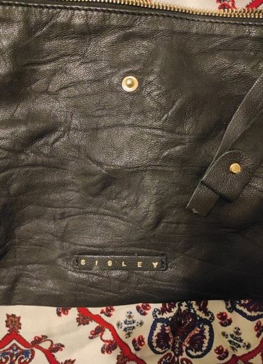 Sisley Black Leather Bag