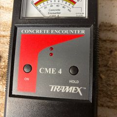 Damp tester for concrete and wood floors